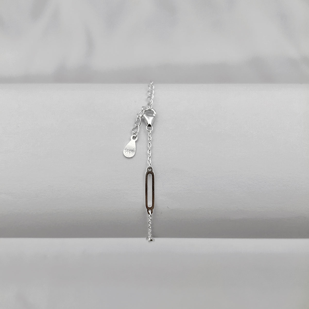 Pulseira Elos Rentagulares Liso Intercalados