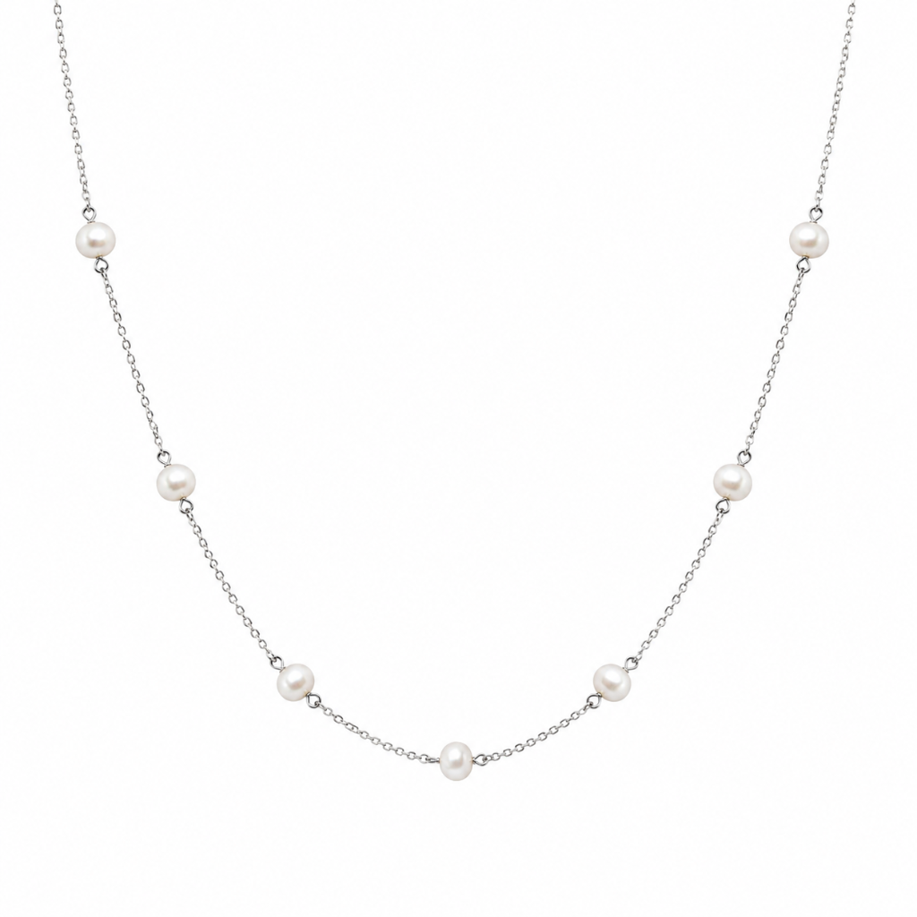 CHOCKER CARTIER PEROLAS INTERCALADAS 40+5CM