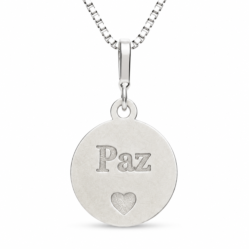 COLAR PLAQUINHA LISA PAZ