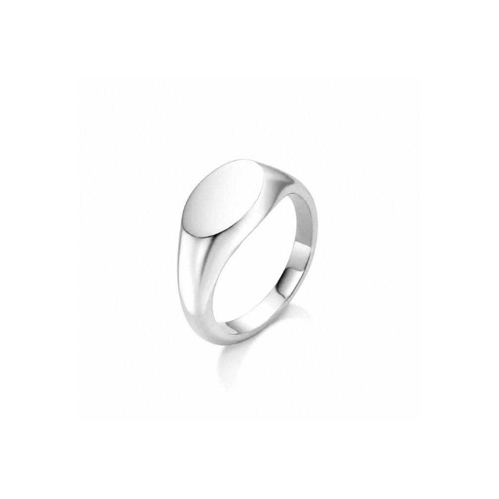 ANEL PLAQUINHA OVAL LISO 7MM
