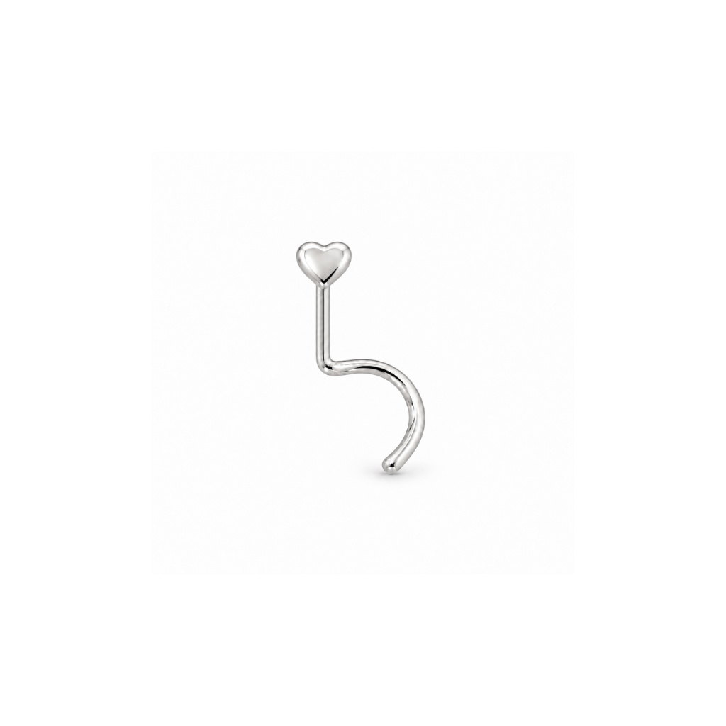 PIERCING NARIZ CORACAO LISO