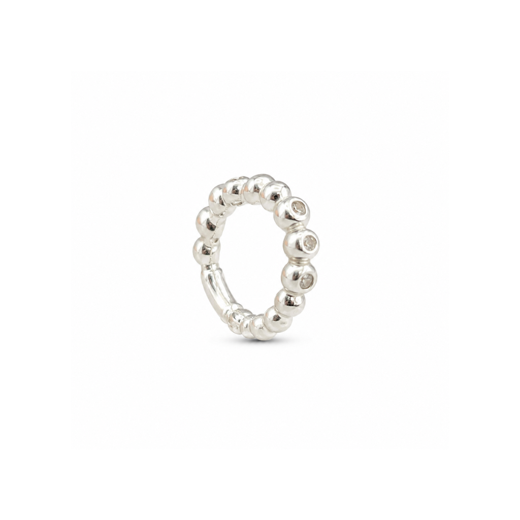 PIERCING ARGOLA ELOS BOLINHAS LISO CLICK