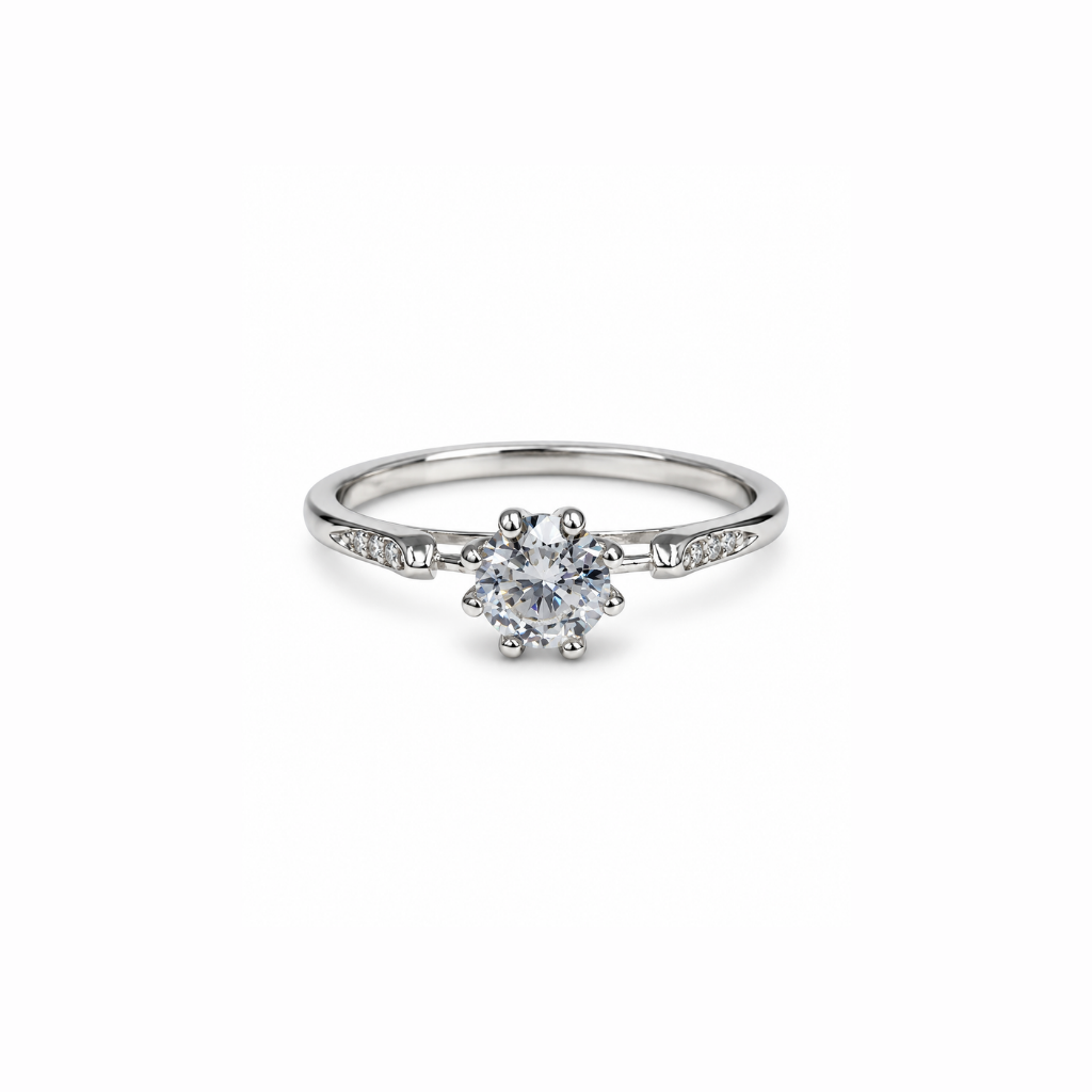 ANEL SOLITARIO CRAVEJADO 71342