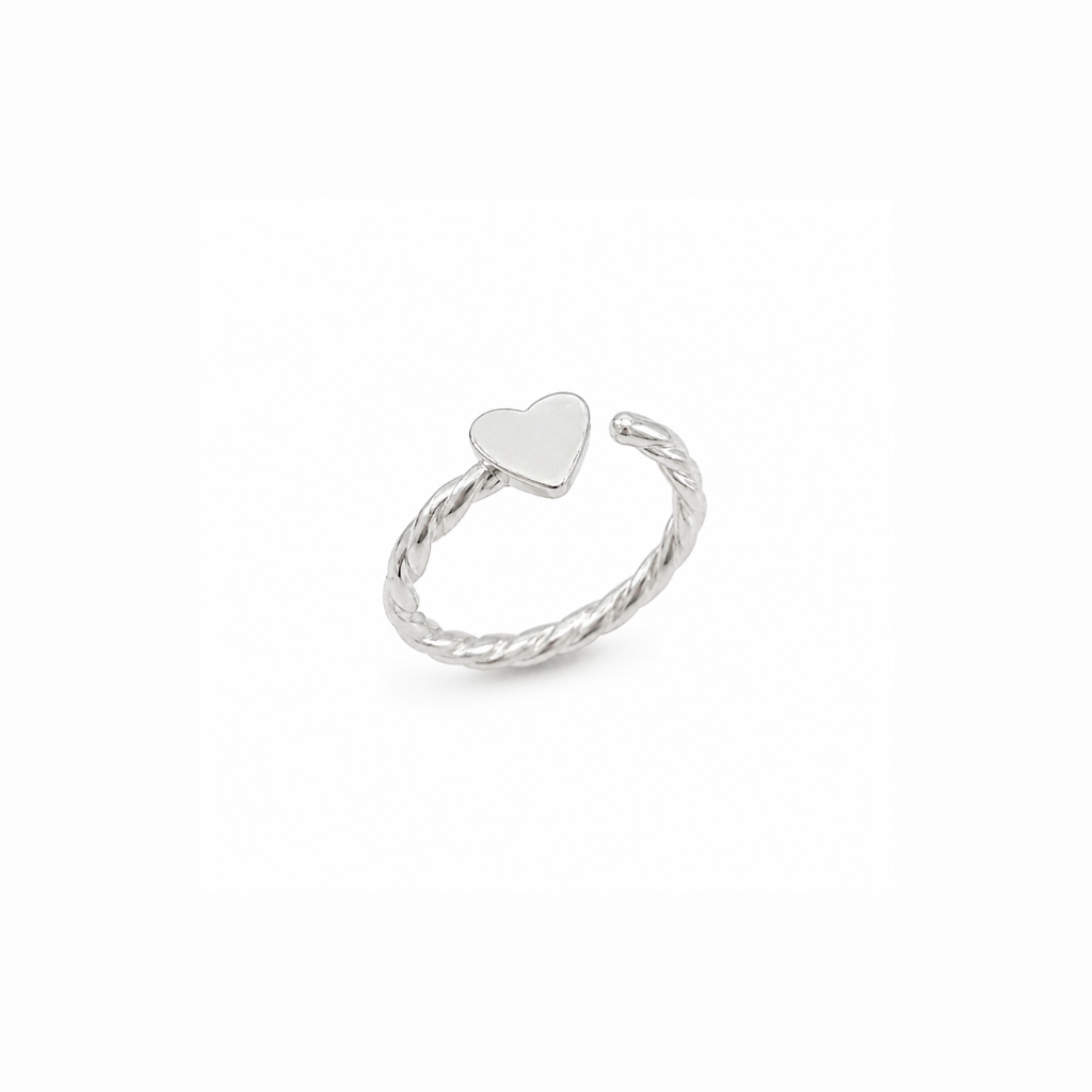 PIERCING ARGOLA TORCIDA CORACAO LISO