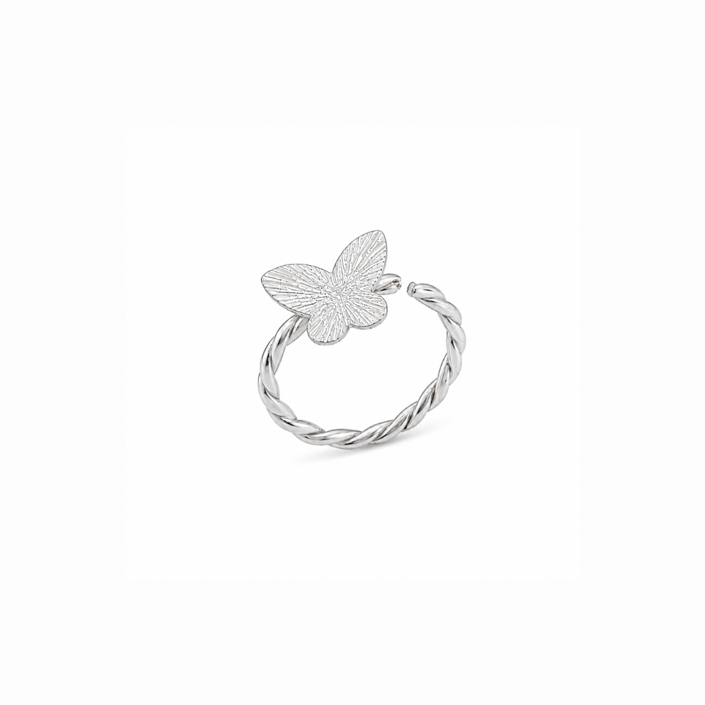 PIERCING ARGOLA TORCIDA BORBOLETA LISA