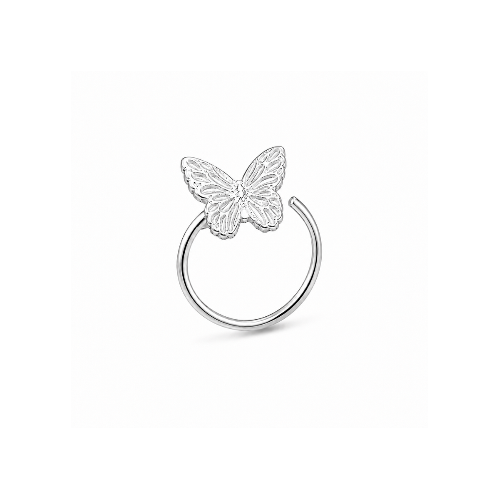 PIERCING ARGOLA TORCIDA BORBOLETA LISA
