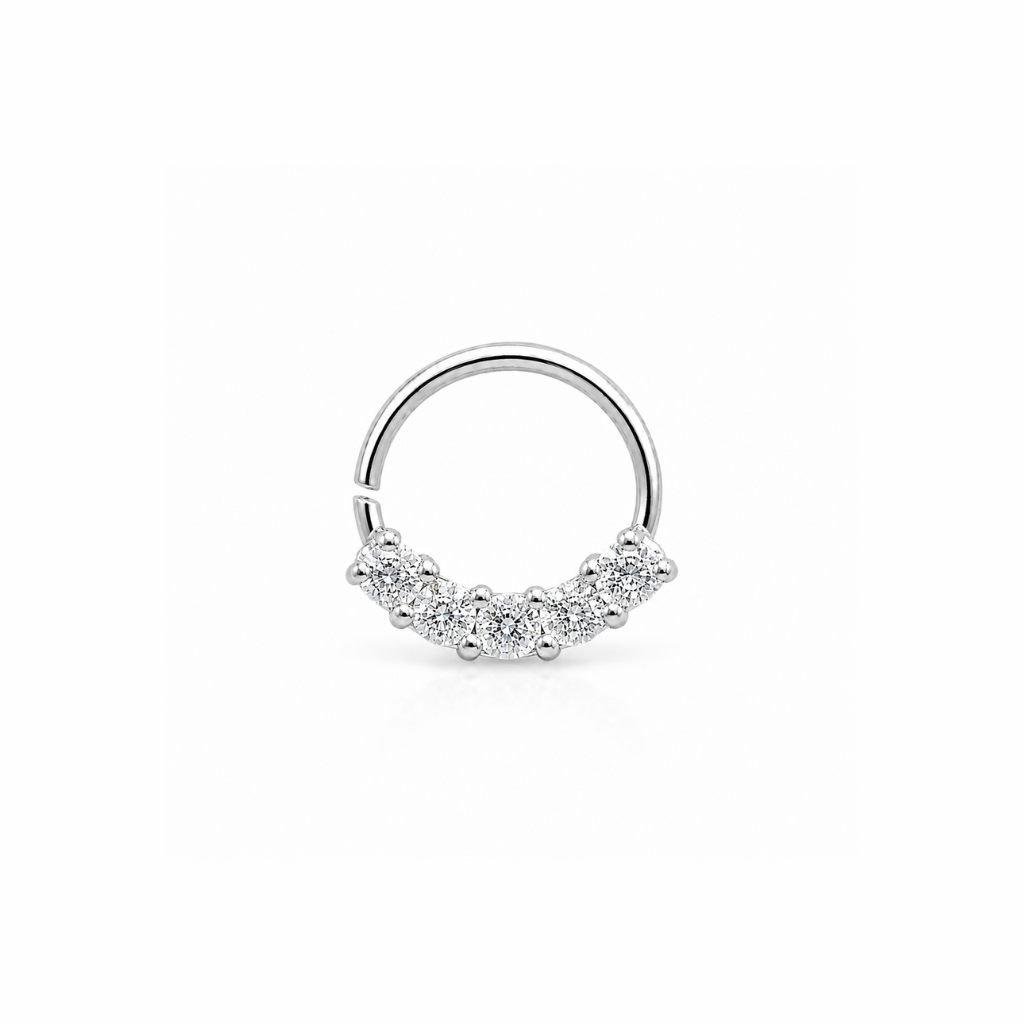 PIERCING ARGOLA CRAVEJADO NAVETES