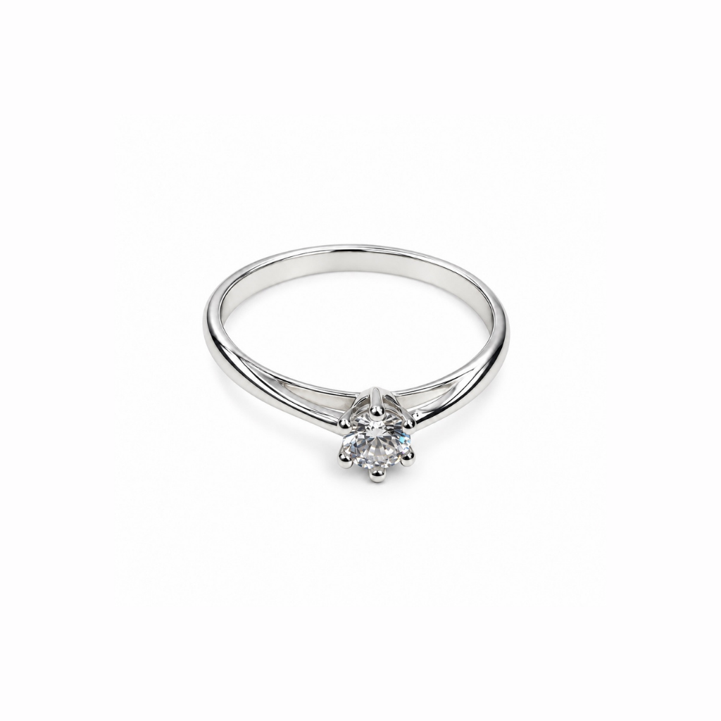 ANEL SOLITARIO LISA 6 GARRAS 4MM 71846