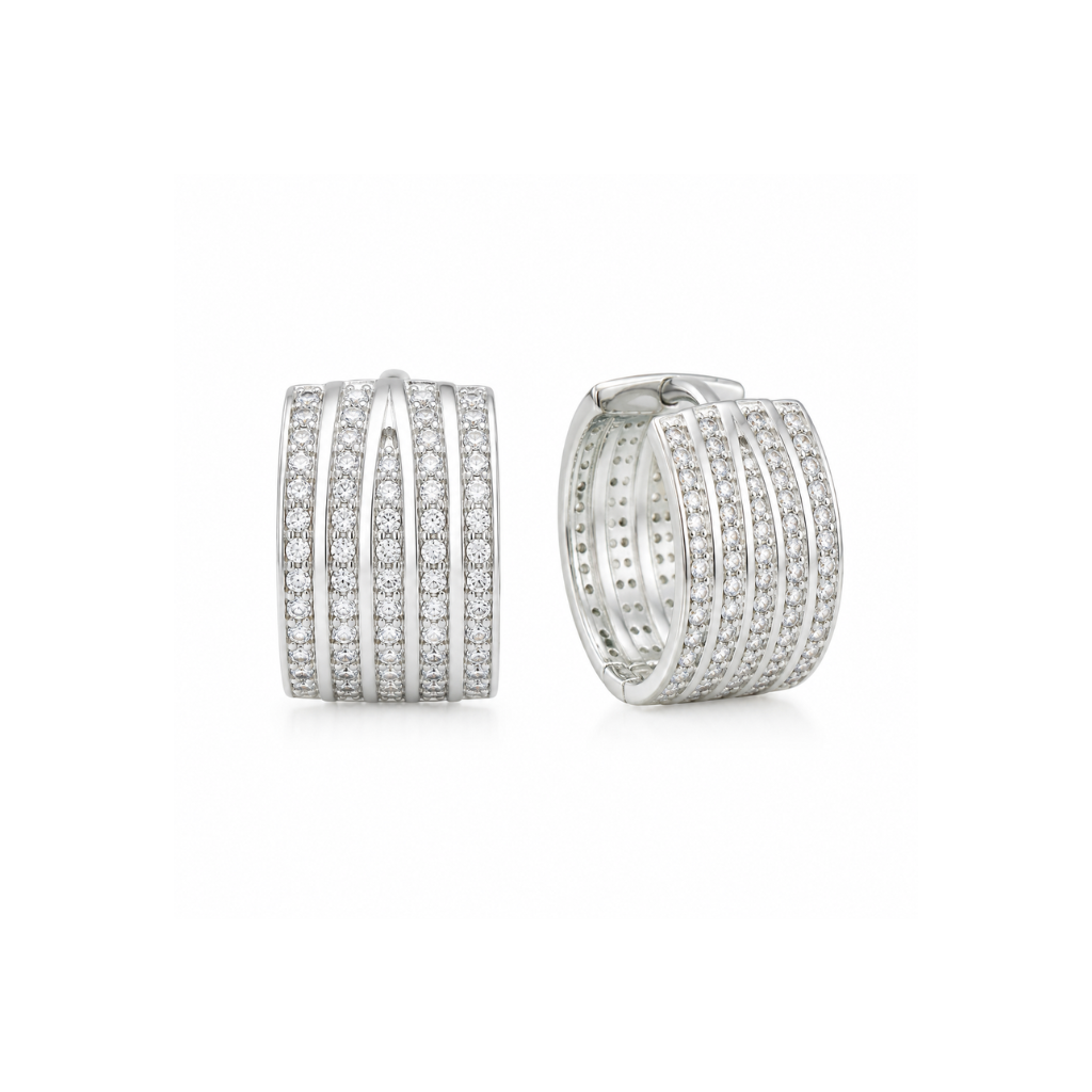 ARGOLA 5 FIOS CRAVEJADA 1,8CMX1,1CM