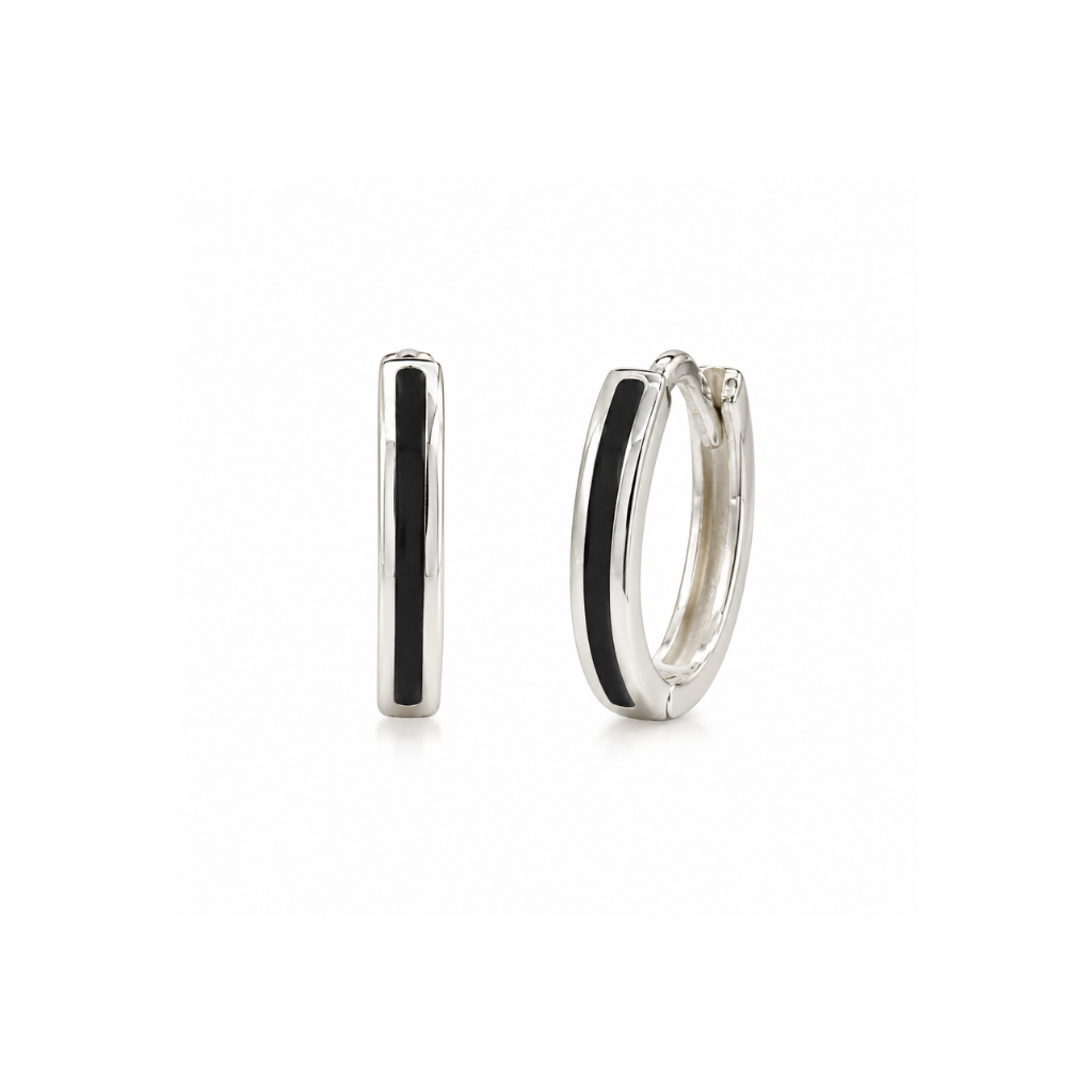 ARGOLA ARO QUADRADO FIO PRETO 2MMX1,2CM