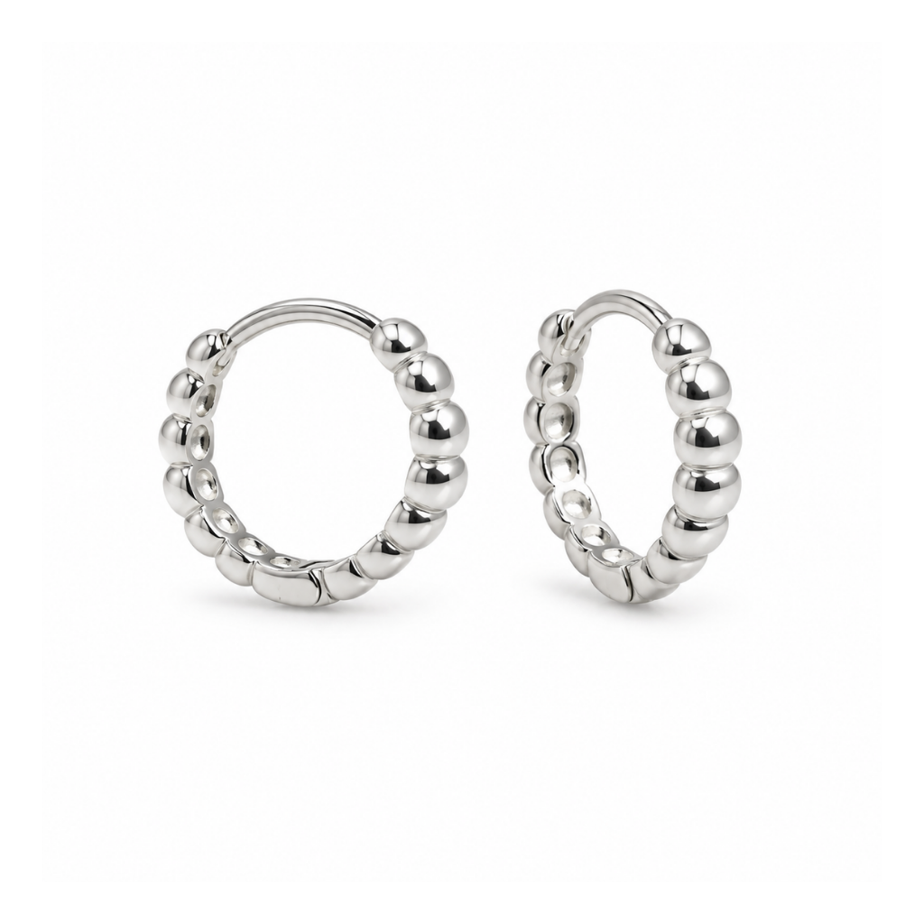 ARGOLA BOLINHAS LISA 1,2CMX2,5MM