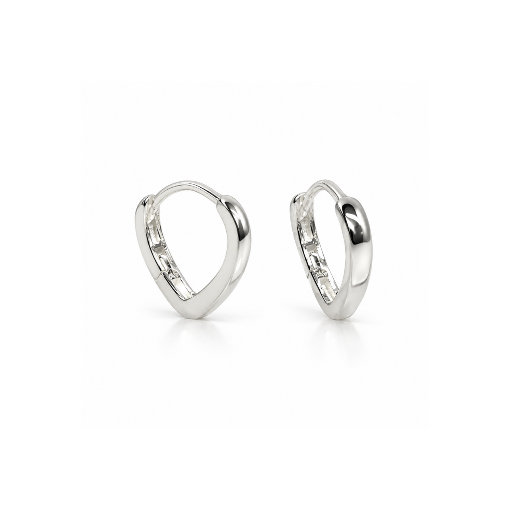 ARGOLA TRIANGULAR LISA 1,1CMX1,7CM