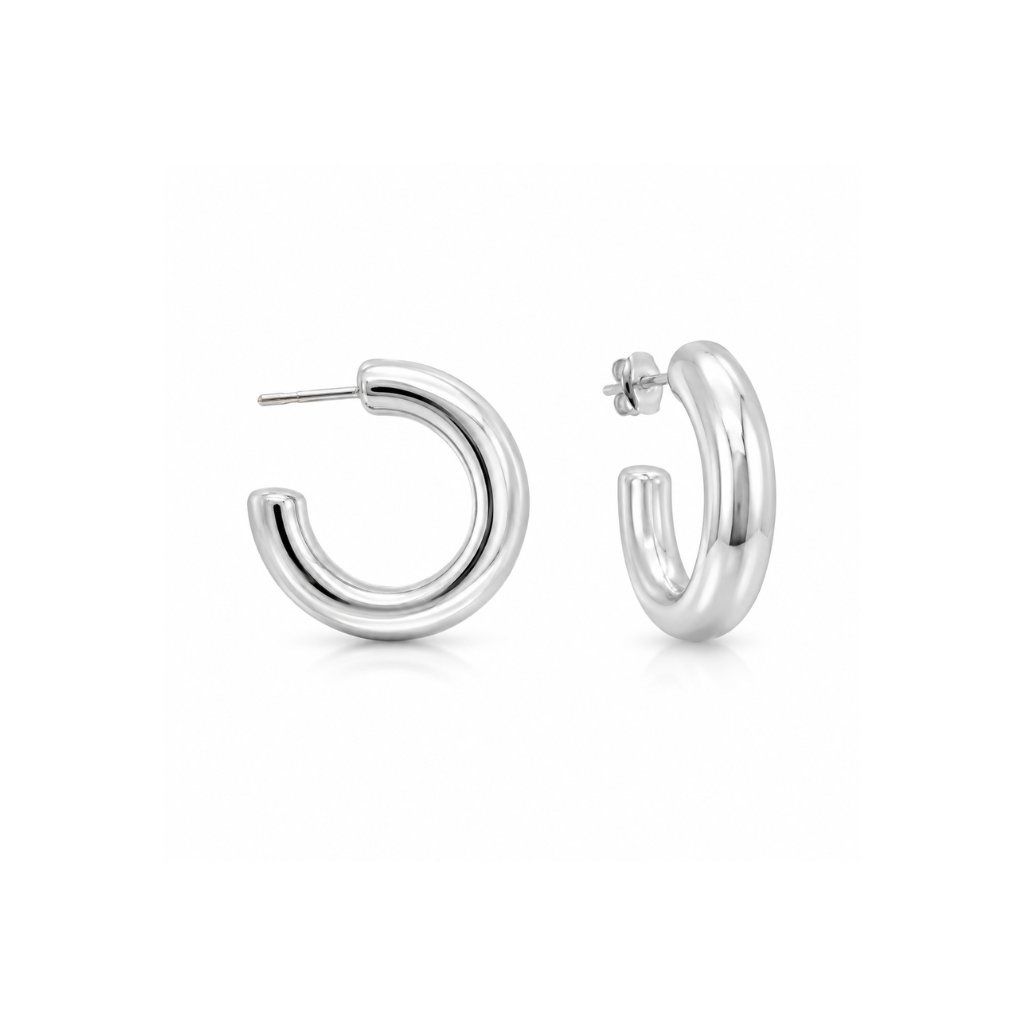 BRINCO MEIA ARGOLA LISO ELETROFORMACAO