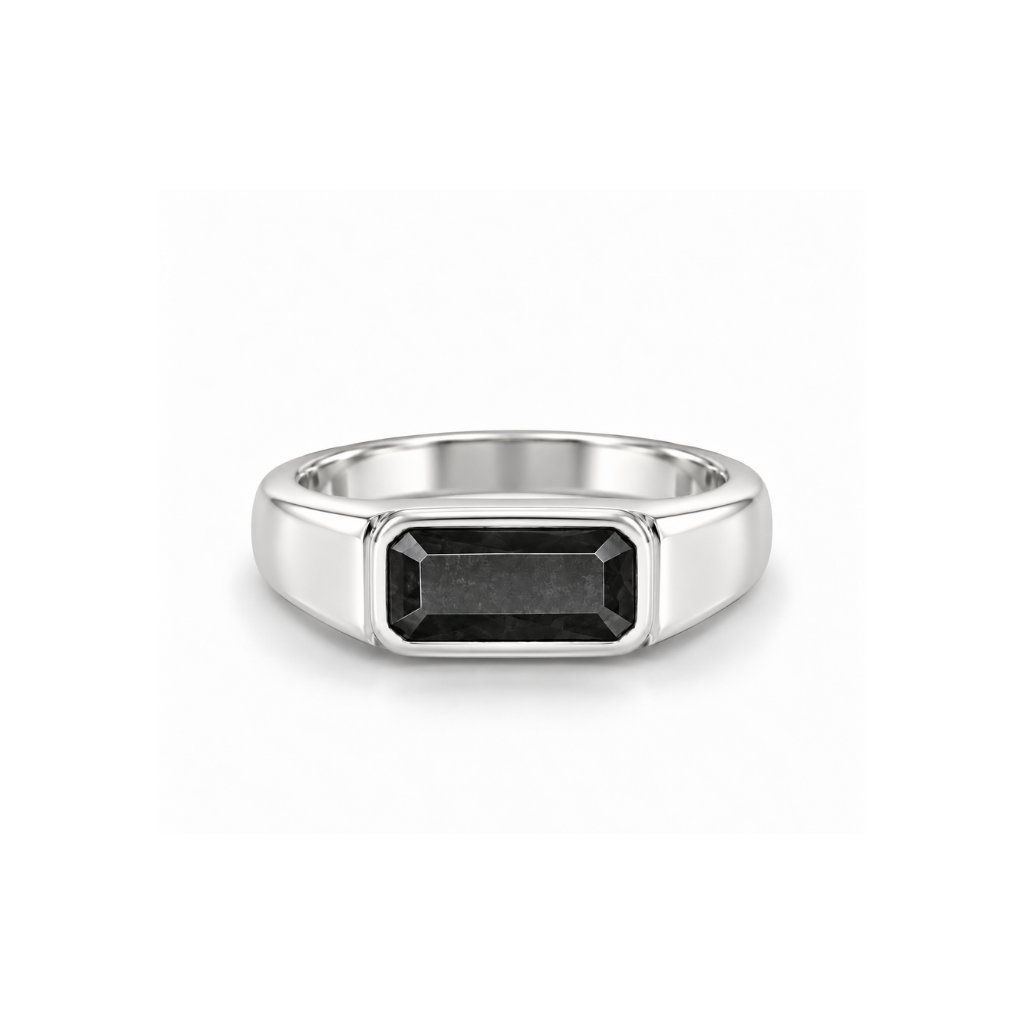 ANEL PEDRA ONIX RETANGULAR 5MM