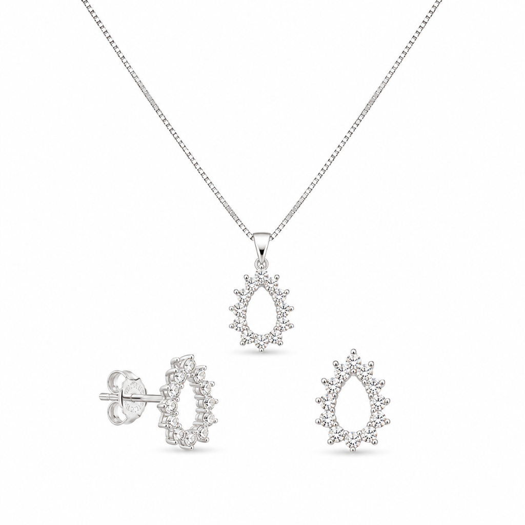 CONJUNTO GOTA VAZADA CRAVEJADO