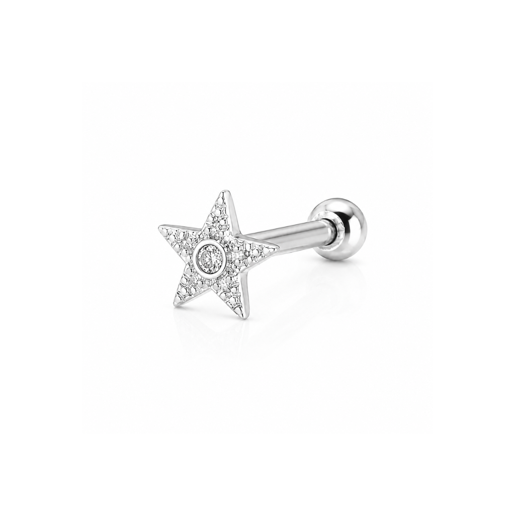 PIERCING ESTRELA CRAVEJADA