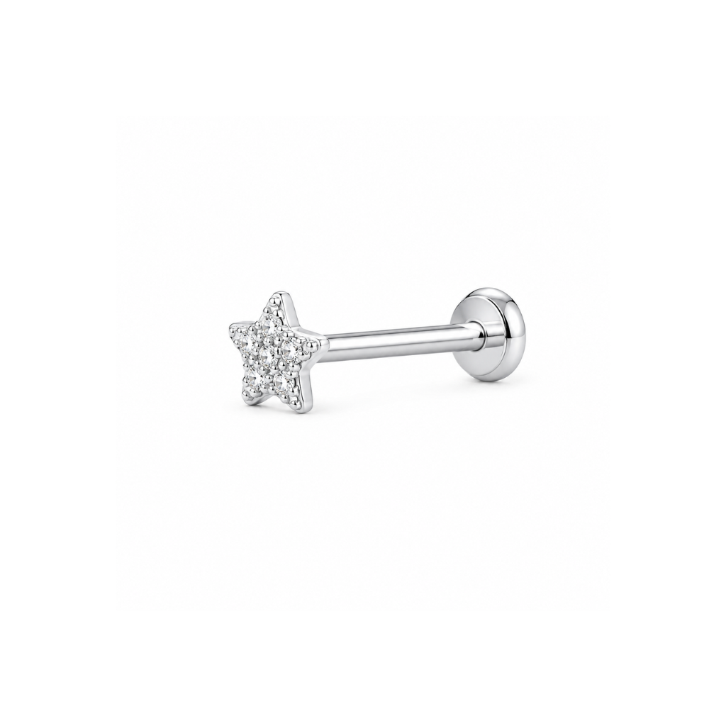 PIERCING ESTRELA CRAVEJADA