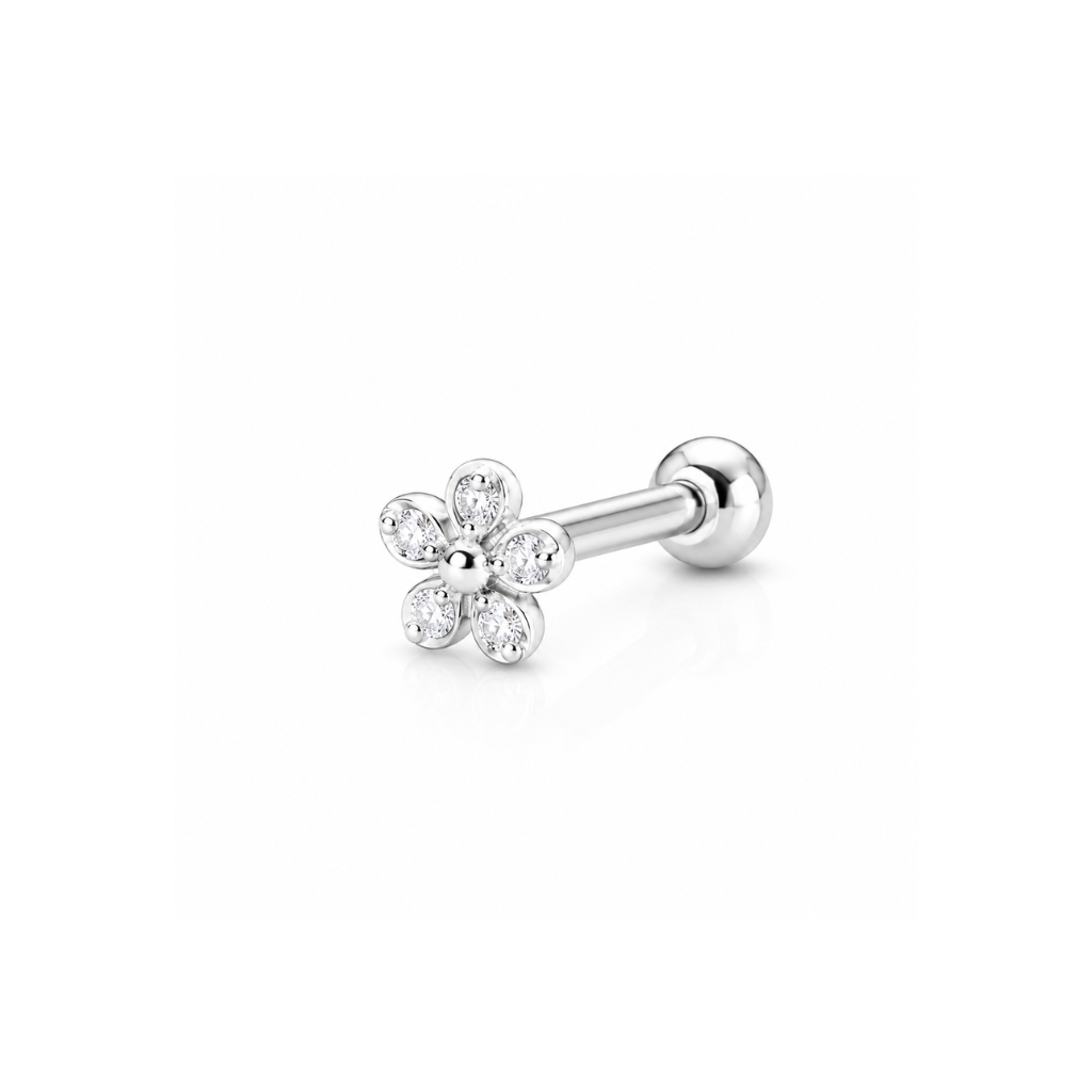 PIERCING FLOR CRAVEJADA 5MM