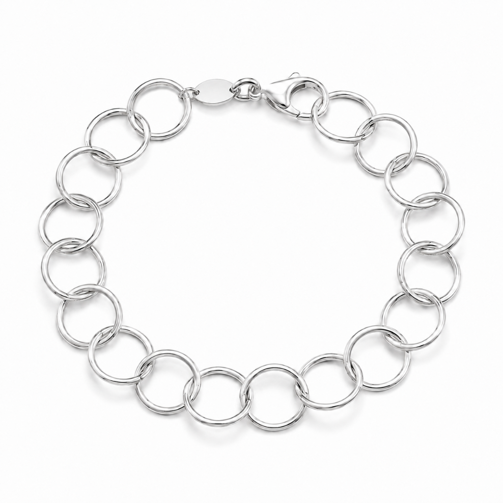 PULSEIRA ELOS REDONDOS LISO 10MM