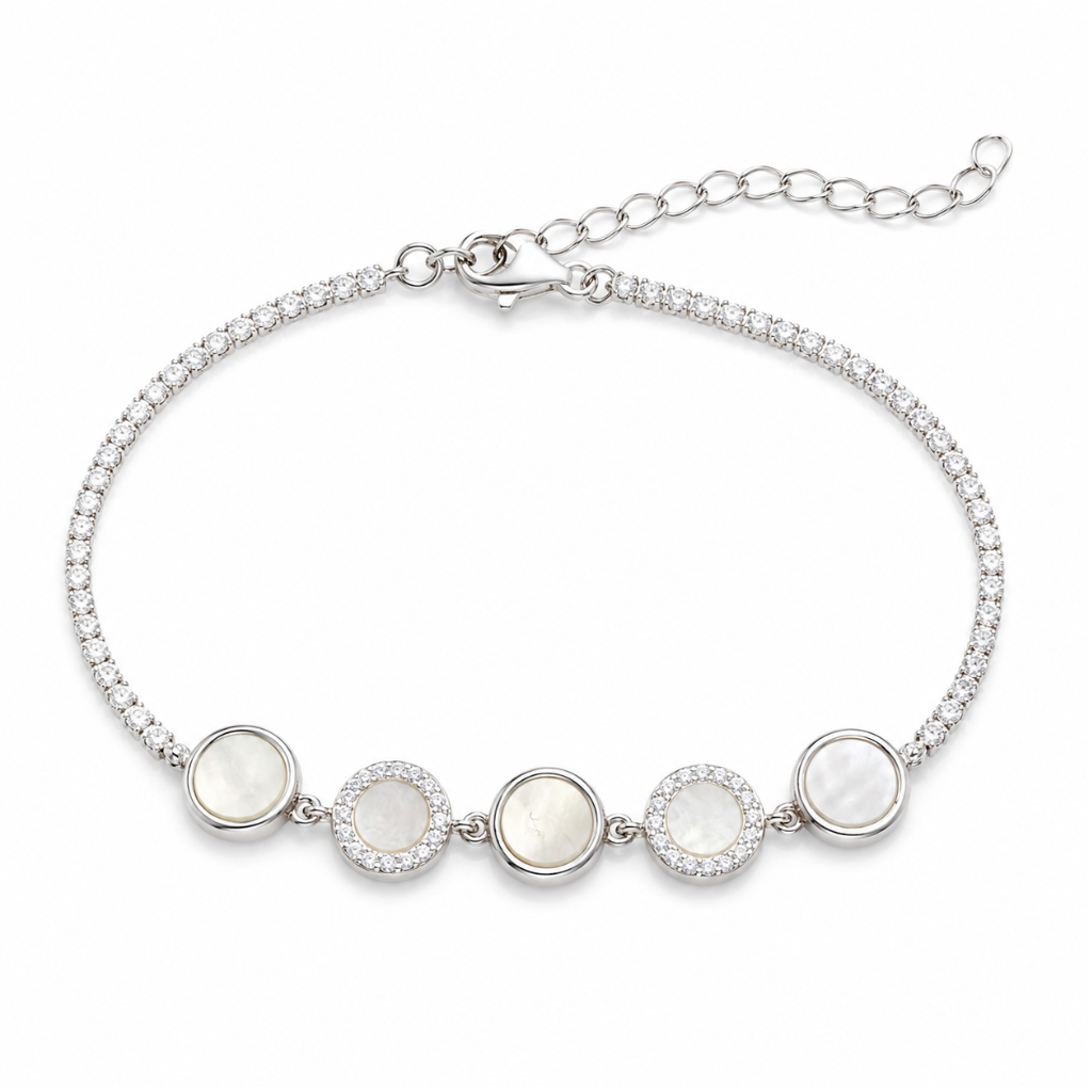PULSEIRA MADREPEROLA REDONDA LISA