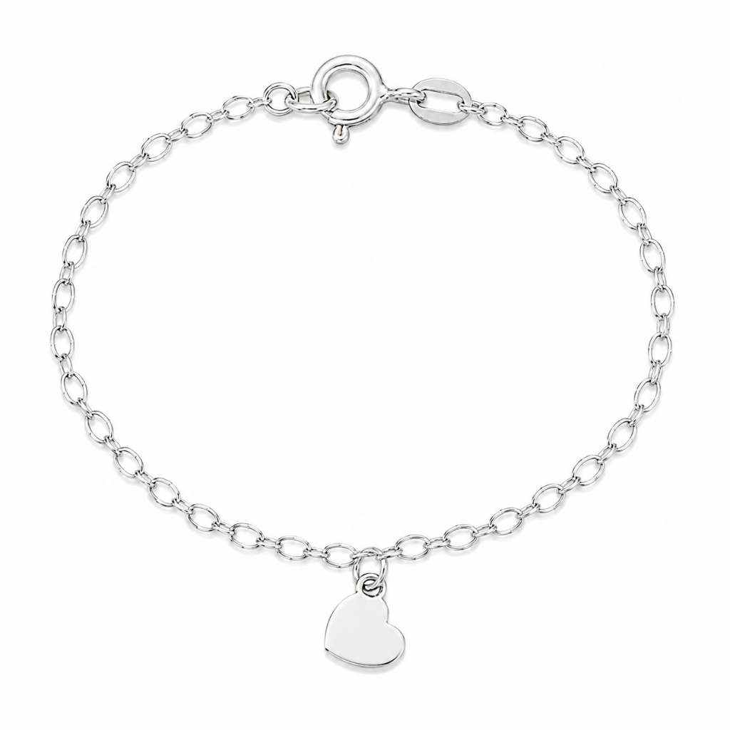 PULSEIRA EM ELOS/CORACAO CHAPINHA LISO PENDURADO