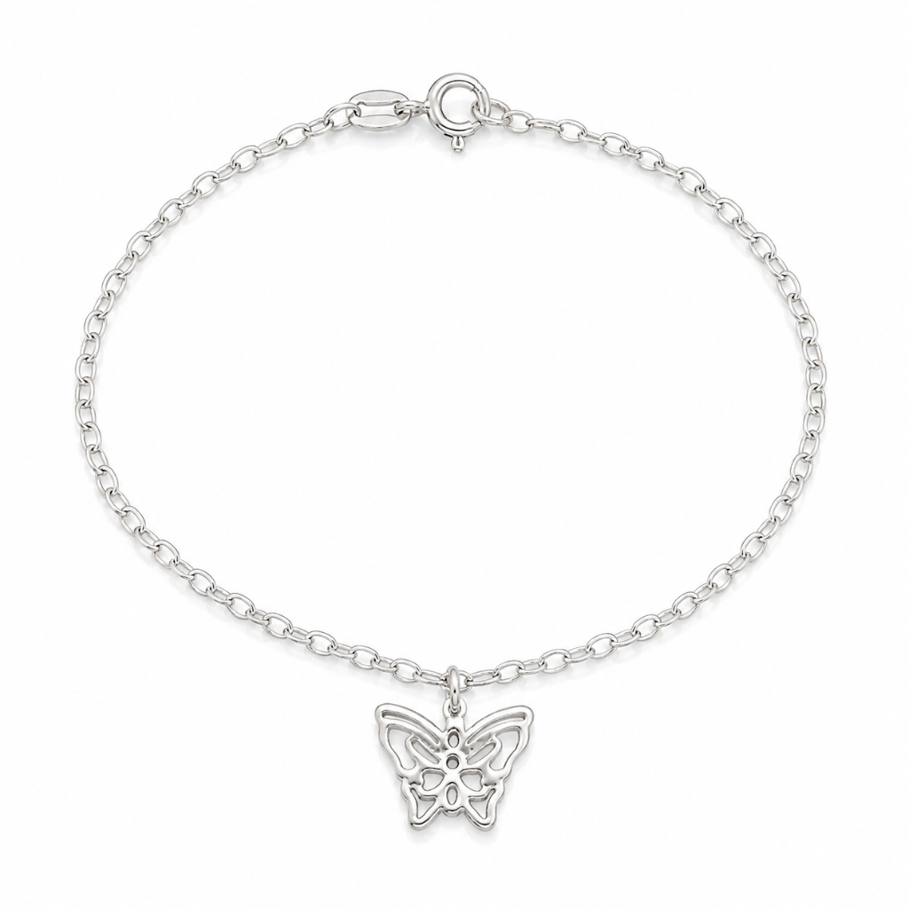PULSEIRA EM ELOS/BORBOLETA CHAPINHA VAZADA