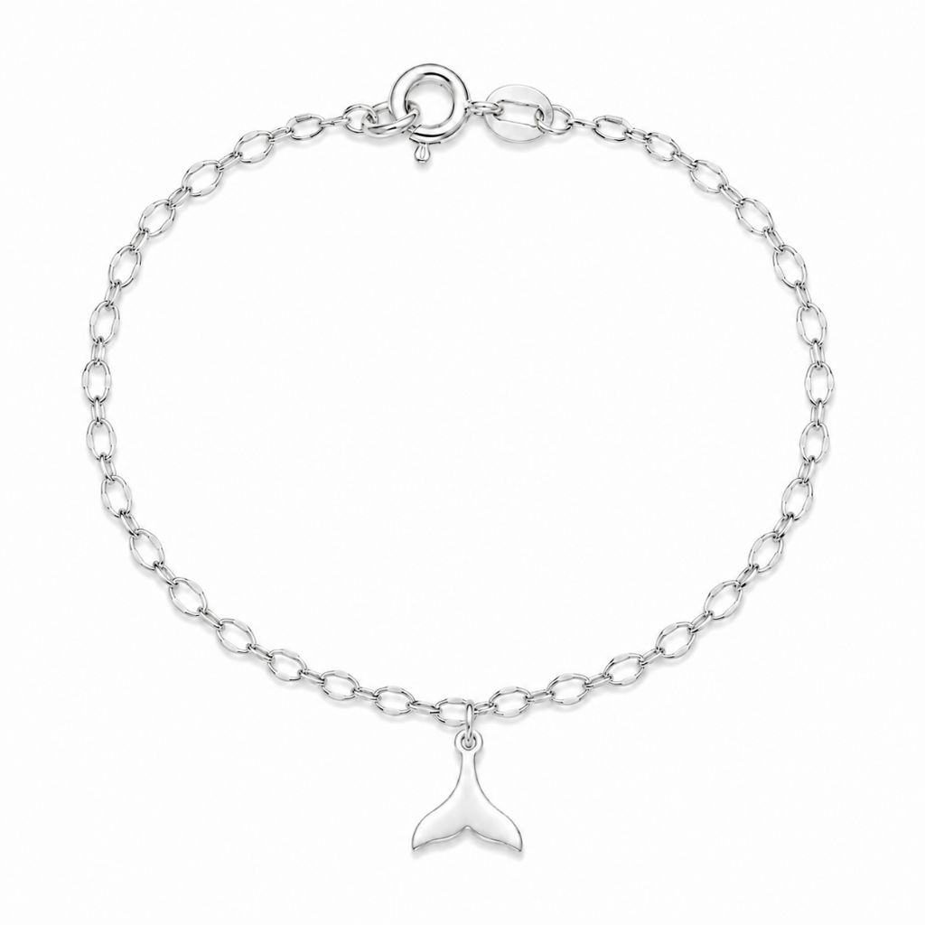 PULSEIRA EM ELOS/RABO DE BALEIA CHAPINHA PENDURADA