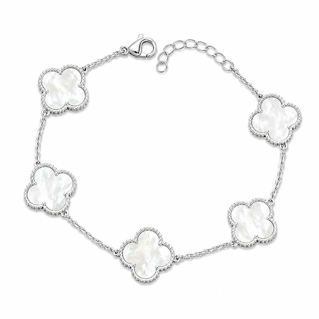 PULSEIRA 5 TREVOS MADREPEROLA 1,4CM