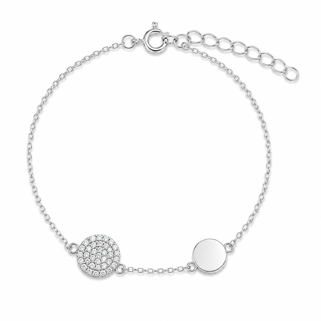 PULSEIRA CIRCULOS CRAVEJADO/LISO