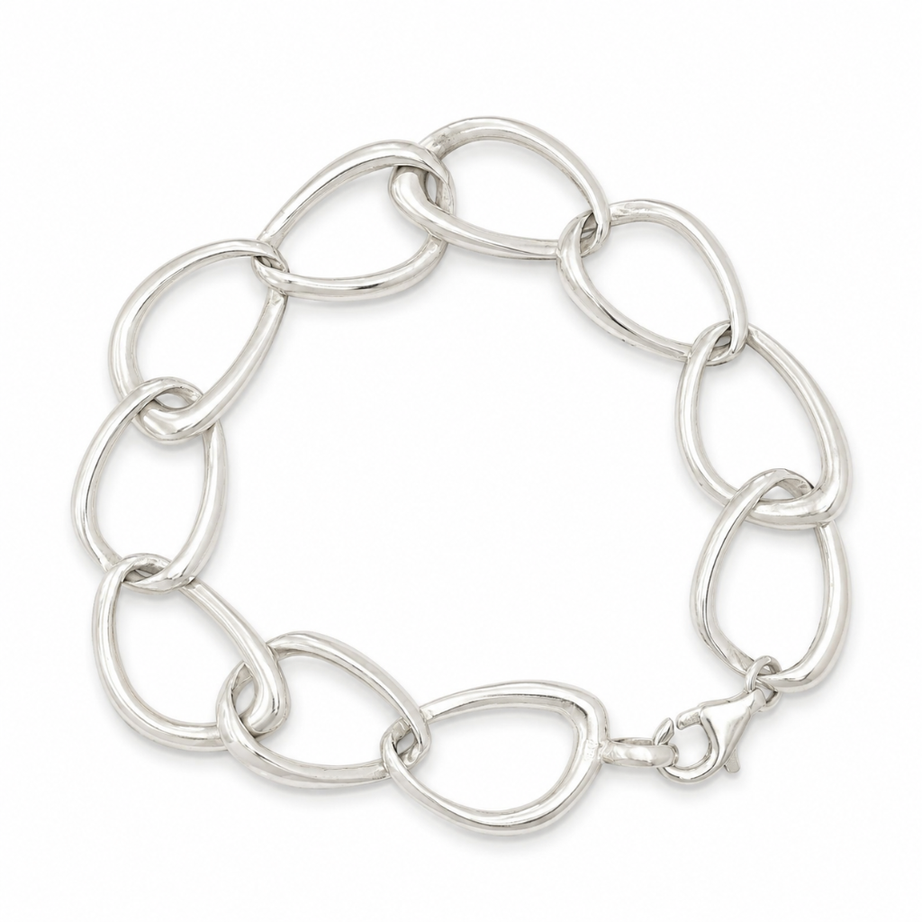 PULSEIRA ELOS OVAIS ALONGADOS LISO