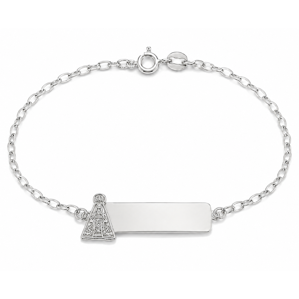 PULSEIRA BABY PLAQUINHA NOSSA SENHORA