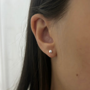 Brinco Bolinha Lisa 3mm