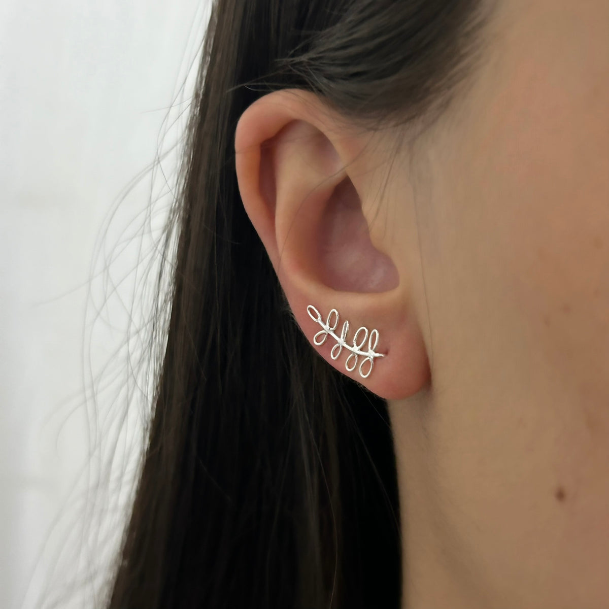 Brinco Ear Cuff Ramo Vazado Liso
