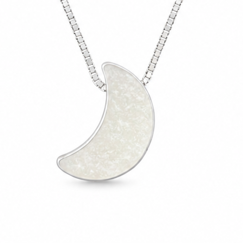 COLAR LUA MADREPÉROLA 45CM