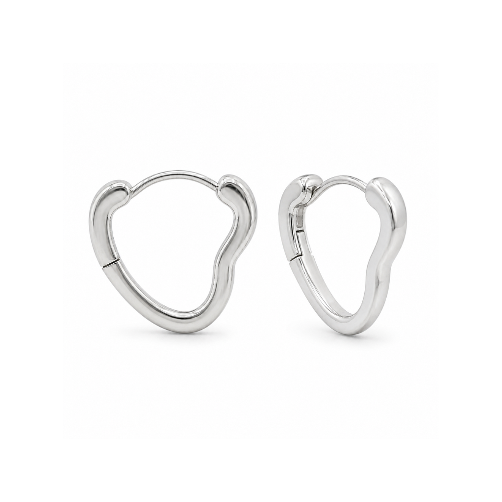 ARGOLA CORACAO ARO QUADRADO LISO 1,3CM