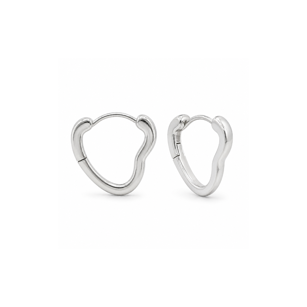 ARGOLA ARO QUADRADO CORAÇÃO LISO 2MMX1,2CM