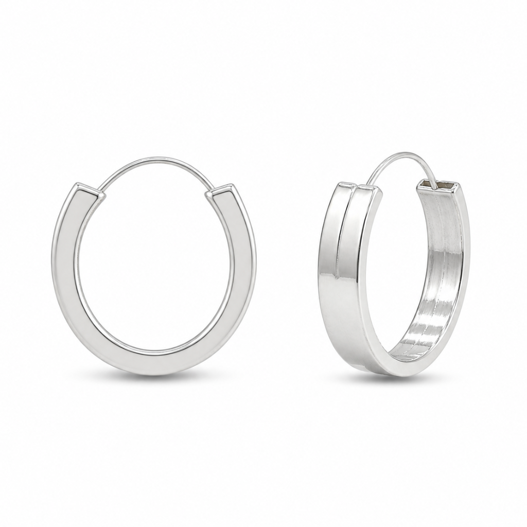 ARGOLA ARO QUADRADO MEIA CANA 5MMX2,5CM