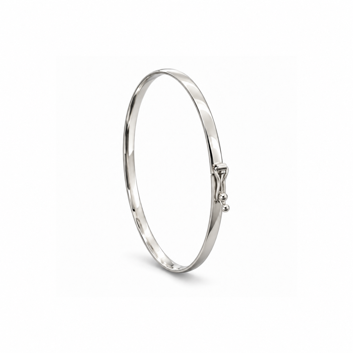BRACELETE ARO MEIA CANA COM TRAVA 4MM